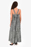 Proenza Schouler White Label Blue/Black Square Pattern Wrap Dress Size 2