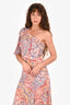 Veronica Beard Paisley One Shoulder Midi Dress Size 2