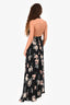 Show Me Your Mumu Black/Pink Floral Halterneck Maxi Dress Size XXS