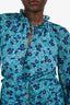 Veronica Beard Blue Floral Long Sleeve Mini Dress Size 6