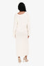 Samsøe Samsøe Ivory Knit Midi Sweater Dress Size S