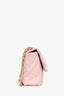 Pre-Loved Chanel™ 2021 Light Pink Lambskin Leather Large 19 Chain Bag