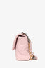 Pre-Loved Chanel™ 2021 Light Pink Lambskin Leather Large 19 Chain Bag