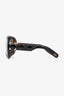 Christian Dior Brown Tortoiseshell 'Lady' Oversized Sunglasses