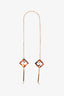 Fendi Gold Toned Metal/ Brown Tortoiseshell FF Glasses Chain