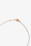 Qeelin 18K Rose Gold Double Petite Wulu Necklace with Diamonds