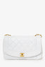Pre-Loved Chanel™ 1994-96 White Lambskin Medium Diana Shoulder Bag (Refurbished)