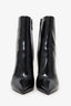 Saint Laurent Black Patent Leather Opyum Boots Size 37