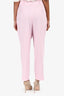 Bottega Veneta Pink Pleated Wide Leg Pants Size 40