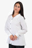 Marni White Peter Pan Collared Button Down Blouse Size 40