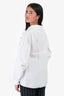 Marni White Peter Pan Collared Button Down Blouse Size 40