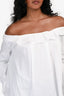 Jil Sander Navy White Ruffled Collar Blouse Size 34
