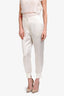 3.1 Phillip Lim White Crepe Satin Joggers Size 2