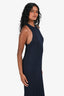 Vince Navy Ribbed Sleeveless Maxi Dress Size XS