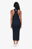 Vince Navy Ribbed Sleeveless Maxi Dress Size XS