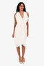 3.1 Phillip Lim Cream Bow Detail Midi Dress Size 2