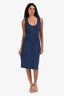 Proenza Schouler Black/Blue Knit Sleeveless Maxi Dress Size XS