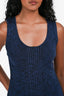 Proenza Schouler Black/Blue Knit Sleeveless Maxi Dress Size XS