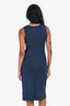 Proenza Schouler Black/Blue Knit Sleeveless Maxi Dress Size XS