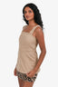 COS Beige Cotton Pocketed Tank Top Size 34