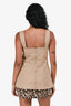 COS Beige Cotton Pocketed Tank Top Size 34