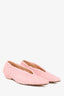 Bottega Veneta Pink Fuzzy Pointed Flats Size 36