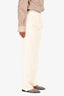 Jonathan Simkhai Cream Lace Corseted Wide Leg Pants Size 0