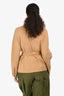 Vince Brown Linen Belted Coat Size XS