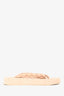 Vince Tan Braided Thong Platform Flip Flops Size 37