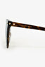 Alexander McQueen Tortoise Acrylic Round Logo Sunglasses