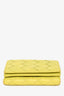 Bottega Veneta Yellow Leather Intrecciato Trifold Wallet
