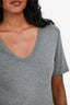 T by: Alexander Wang Heather Grey Scoop Neck Pocket T-Short Size XS