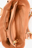 Celine Vintage Brown Leather White Stitching Top Handle Bag