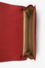 Bottega Veneta Red Leather Intrecciato Cardholder