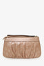 Gucci Pink Metallic Guccissima Leather Interlocking G Wristlet Clutch