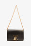 Louis Vuitton Black Leather LV 'Louise' GM Shoulder Bag