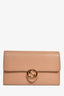 Gucci Nude Textured Leather GG Wallet On Chain