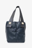 Proenza Schouler Navy Leather Puffy Napa Tote Bag