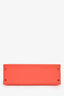 Hermès 2017 Special Order Coral/Teal Bi-Colour Epsom Leather Kelly Sellier 32