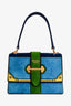 Prada Multicolour Velvet 'Trompe L'oeil Cahier' Top Handle with Strap