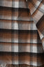 Gucci Brown GG Monogram Plaid Reversible Wool Poncho