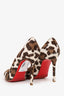 Christian Louboutin Leopard Print Calf Hair Fifi Pumps Size 35.5