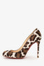 Christian Louboutin Leopard Print Calf Hair Fifi Pumps Size 35.5