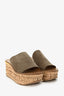 Chloe Taupe Suede Camille Sandals Size 38.5