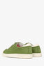Salvatore Ferragamo Green/White Low Top Sneakers Size 7 Mens