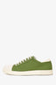 Salvatore Ferragamo Green/White Low Top Sneakers Size 7 Mens
