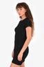 T by Alexander Wang Logo Bodycon Short Sleeves Mini Dress Size S