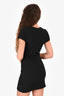 T by Alexander Wang Logo Bodycon Short Sleeves Mini Dress Size S