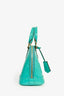 Louis Vuitton 2015 Teal Vernis BB Alma Top Handle Bag with Strap