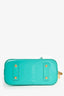 Louis Vuitton 2015 Teal Vernis BB Alma Top Handle Bag with Strap